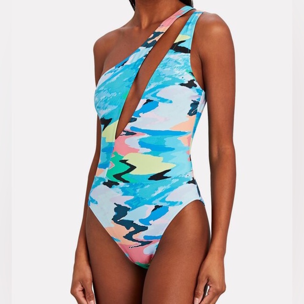 SOLID & STRIPED Issi Distortia One-Piece Swimsuit
